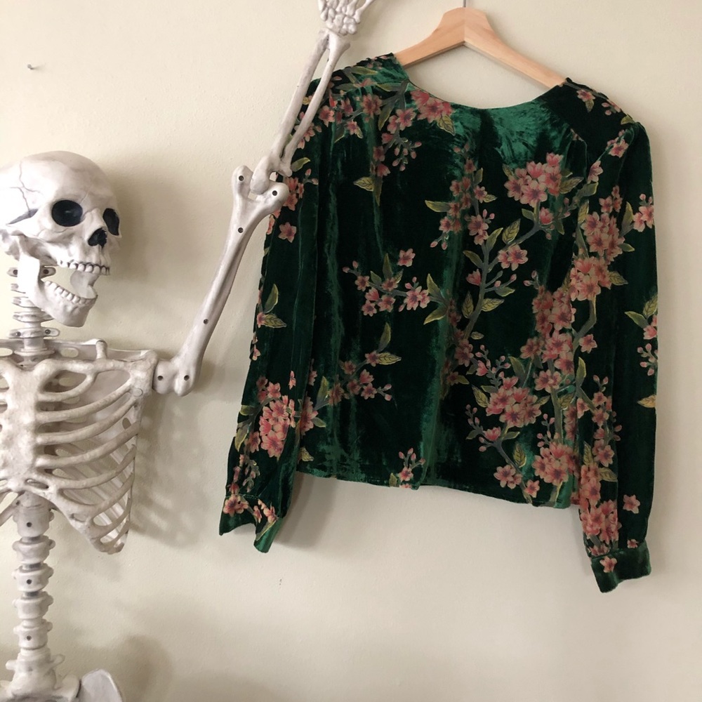 velvet blouse